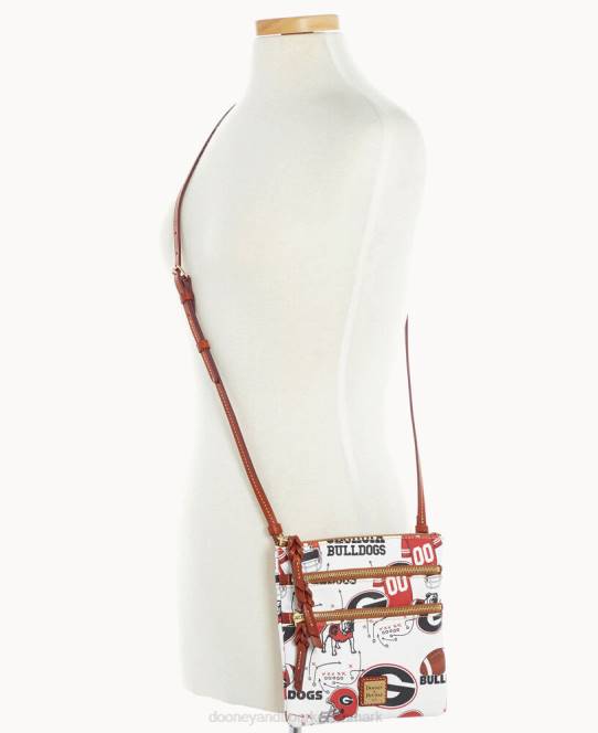 Dooney & Bourke collegiate n s triple zip crossbody JV0J2010 poser georgien
