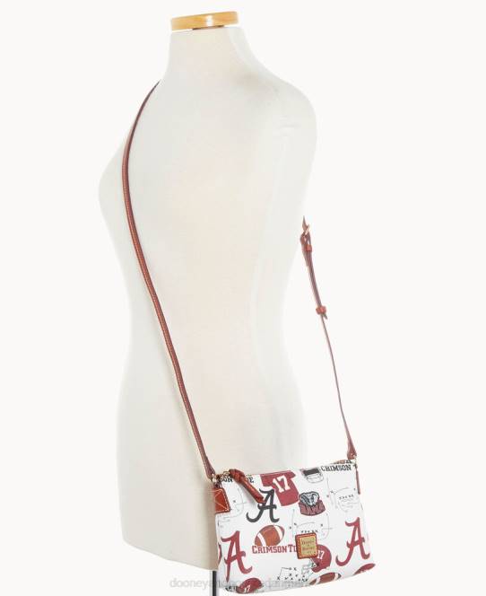 Dooney & Bourke collegiate university of alabama crossbody-pose JV0J2237 poser u af alabama