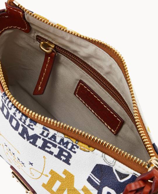 Dooney & Bourke collegiate university of crossbody pouchette JV0J2249 poser Notre Dame