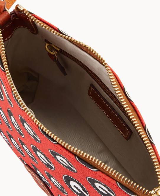 Dooney & Bourke collegiate university of georgia crossbody-pose JV0J2707 poser universitetet i georgi