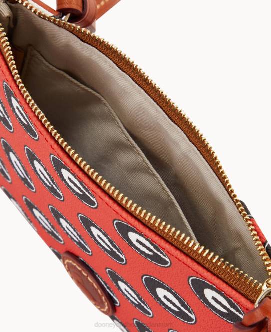 Dooney & Bourke collegiate university of georgia top zip crossbody JV0J2702 poser universitetet i georgi