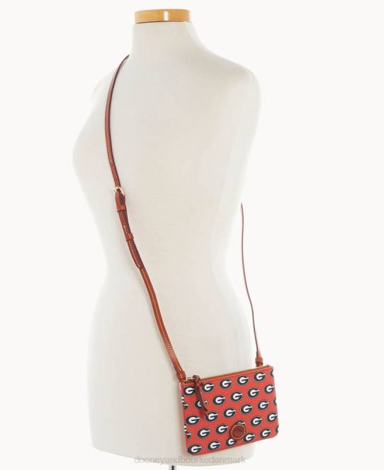 Dooney & Bourke collegiate university of georgia top zip crossbody JV0J2702 poser universitetet i georgi