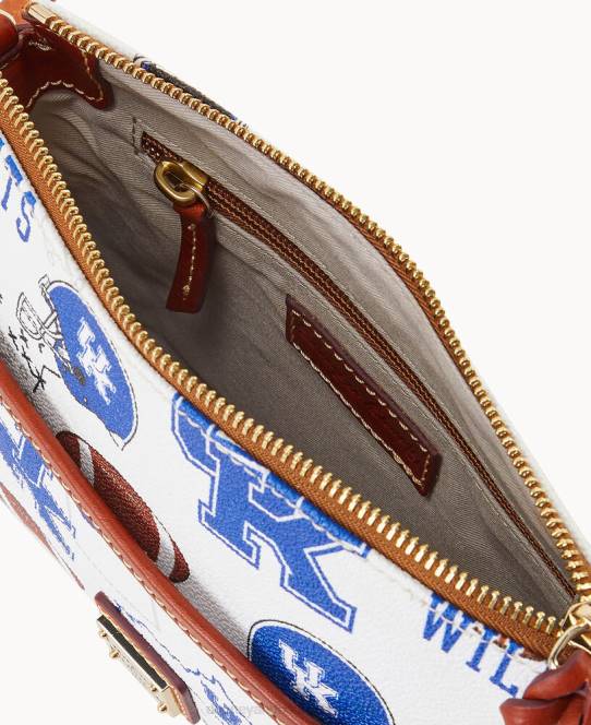 Dooney & Bourke collegiate university of kentucky ginger crossbody JV0J2244 poser u fra kentucky