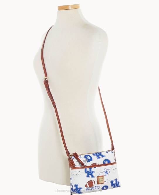 Dooney & Bourke collegiate university of kentucky ginger crossbody JV0J2244 poser u fra kentucky