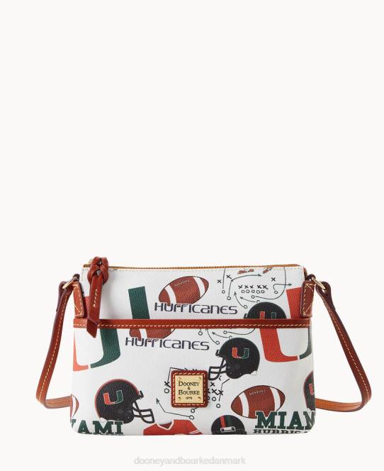 Dooney & Bourke collegiate university of miami ginger crossbody JV0J2198 poser dig fra miami