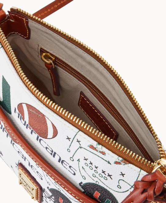 Dooney & Bourke collegiate university of miami ginger crossbody JV0J2198 poser dig fra miami