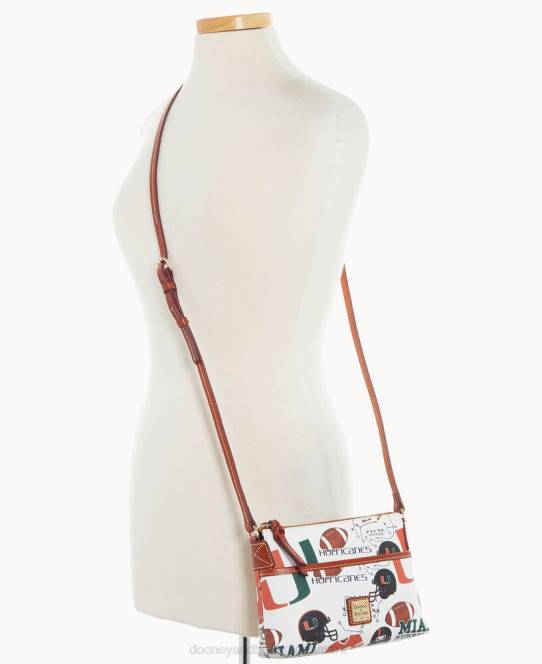 Dooney & Bourke collegiate university of miami ginger crossbody JV0J2198 poser dig fra miami