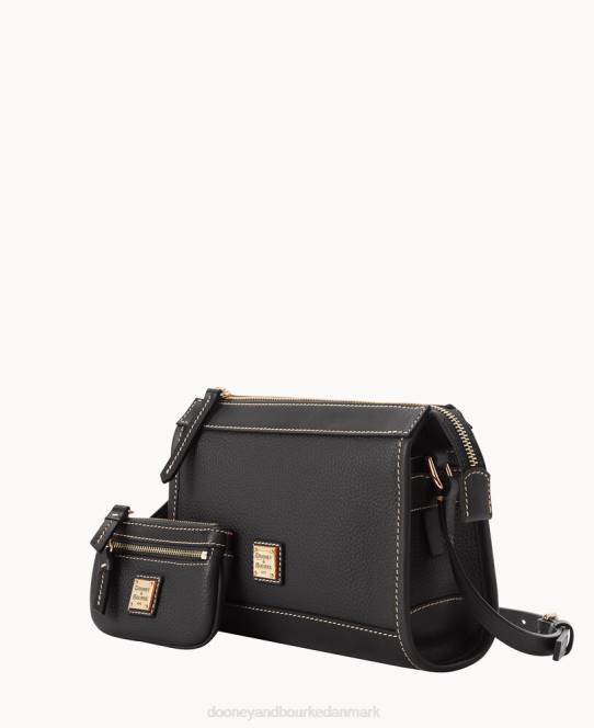 Dooney & Bourke crossbody med lille mønthylster med lynlås JV0J2820 poser sort