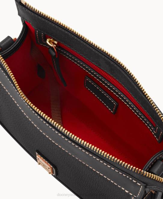 Dooney & Bourke crossbody med lille mønthylster med lynlås JV0J2820 poser sort