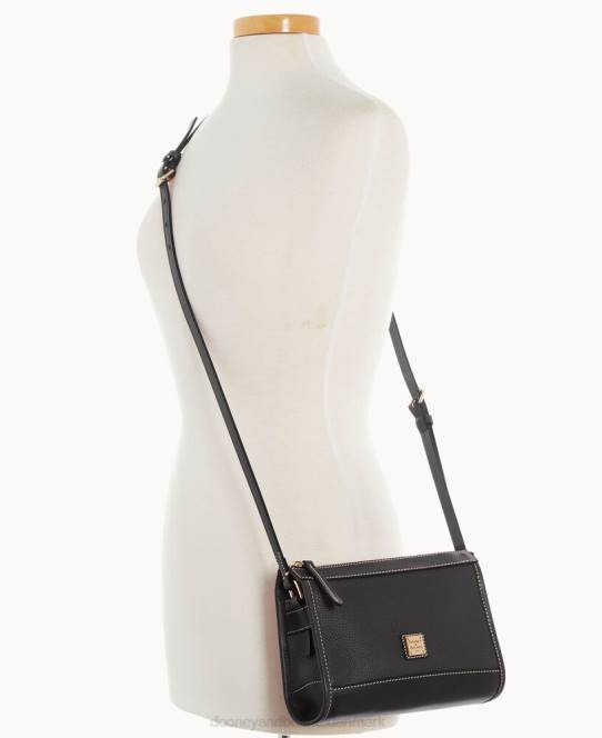 Dooney & Bourke crossbody med lille mønthylster med lynlås JV0J2820 poser sort
