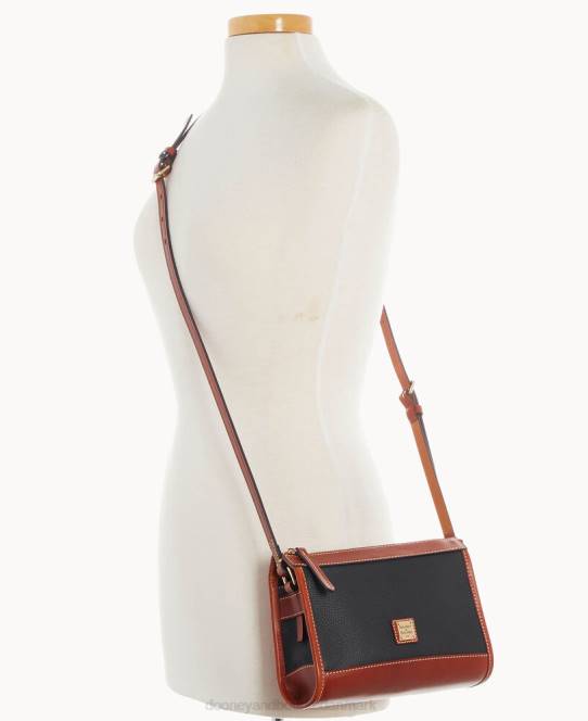 Dooney & Bourke crossbody med lille mønthylster med lynlås JV0J2821 poser sort