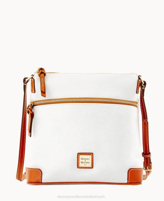Dooney & Bourke crossbody med småsten JV0J1663 poser hvid