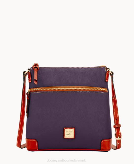 Dooney & Bourke crossbody med småsten JV0J1669 poser blomme vin
