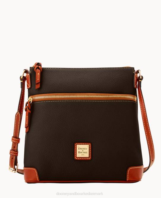 Dooney & Bourke crossbody med småsten JV0J1672 poser brun tmoro