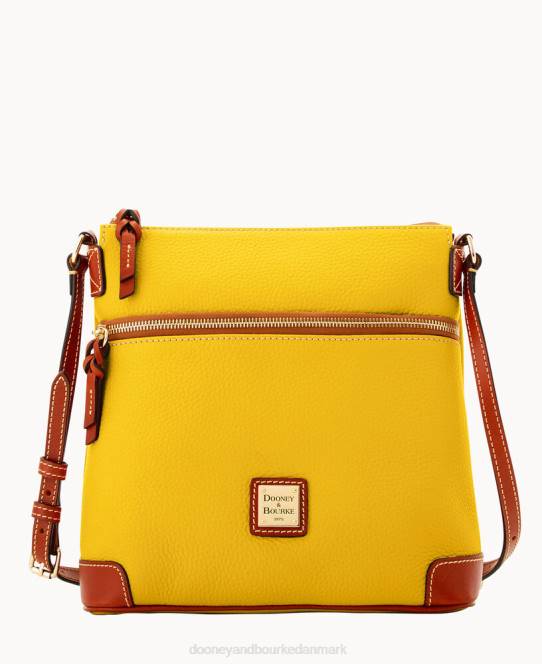 Dooney & Bourke crossbody med småsten JV0J1673 poser sennep