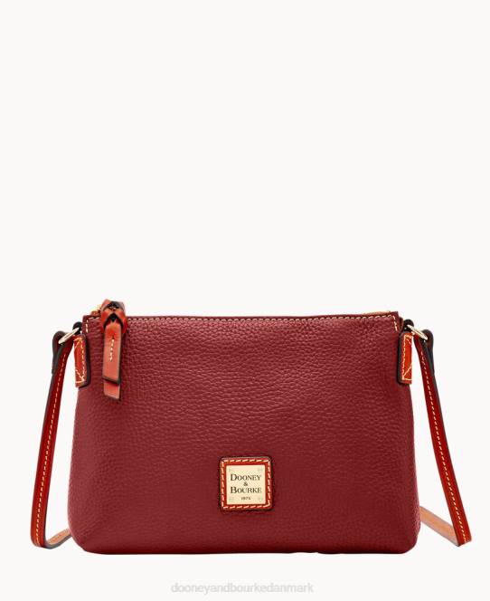 Dooney & Bourke crossbody-pose med småsten JV0J2314 poser vin