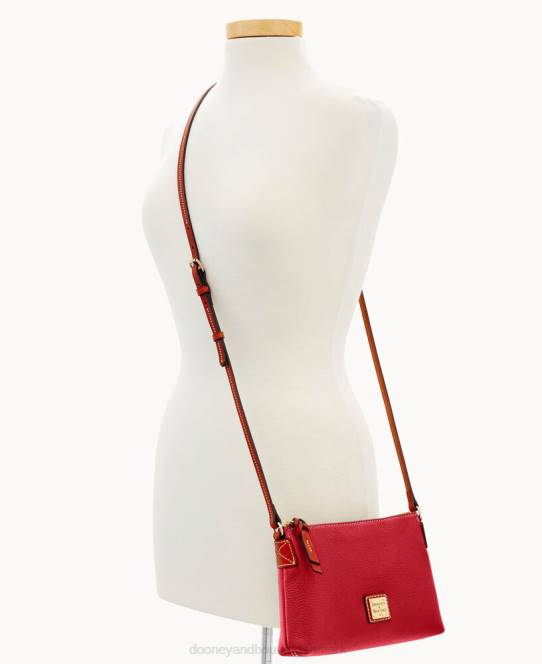Dooney & Bourke crossbody-pose med småsten JV0J2315 poser rød