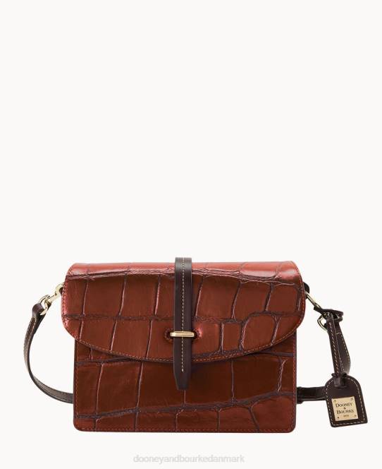 Dooney & Bourke denison flap crossbody JV0J2847 poser cognac