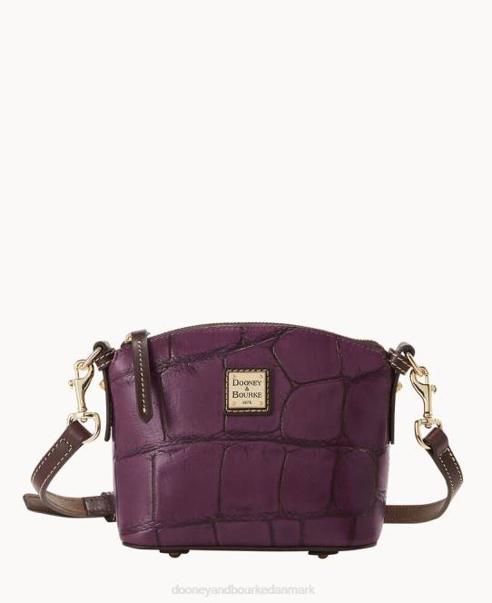 Dooney & Bourke denison mini kuppel crossbody JV0J2594 poser blomme vin
