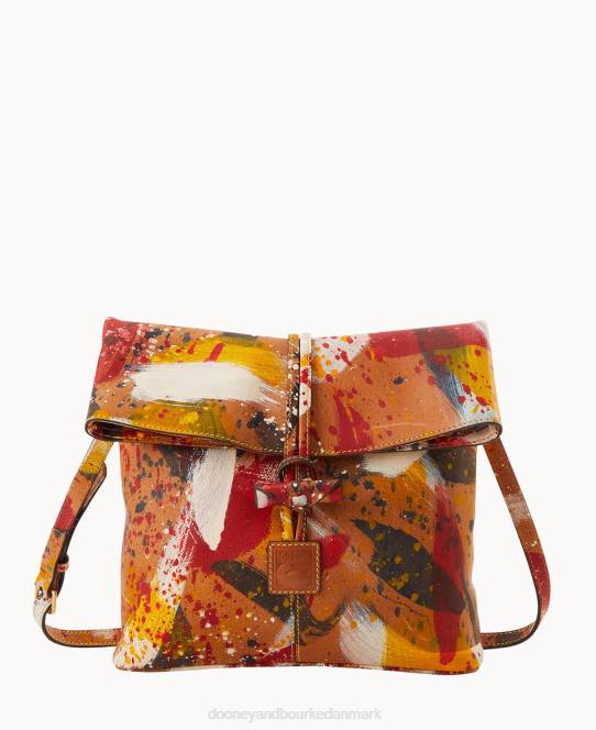 Dooney & Bourke florentinsk dipinta medium toggle crossbody JV0J2691 poser naturlig