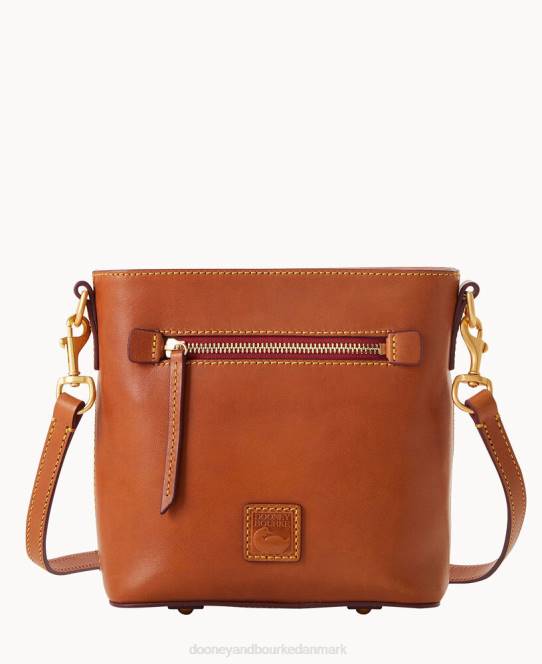Dooney & Bourke florentinsk lille crossbody med lynlås JV0J2482 poser naturlig