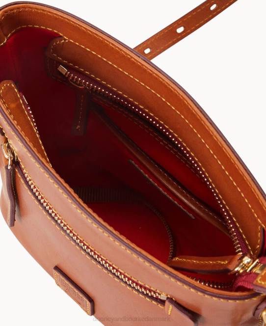 Dooney & Bourke florentinsk lille crossbody med lynlås JV0J2482 poser naturlig