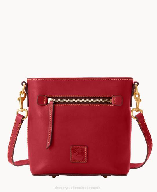 Dooney & Bourke florentinsk lille crossbody med lynlås JV0J2483 poser rød