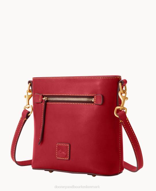 Dooney & Bourke florentinsk lille crossbody med lynlås JV0J2483 poser rød