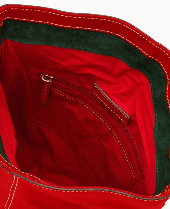 Dooney & Bourke florentinsk medium toggle crossbody JV0J1518 poser rød