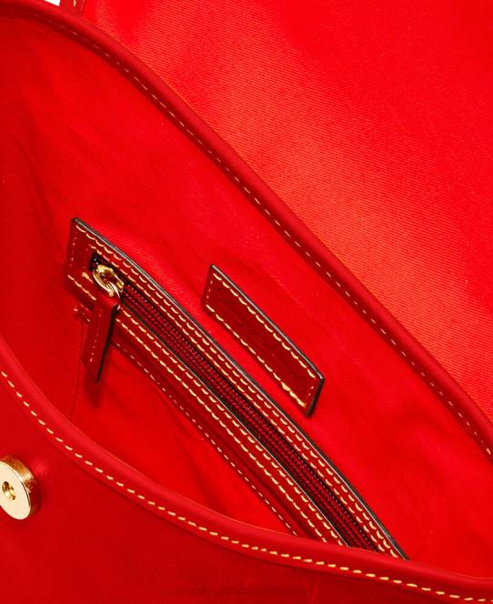 Dooney & Bourke florentinsk stor prikket crossbody JV0J2052 poser rød