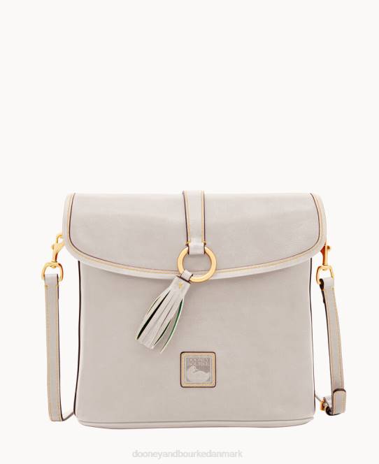 Dooney & Bourke florentinsk stor prikket crossbody JV0J2056 poser ecru