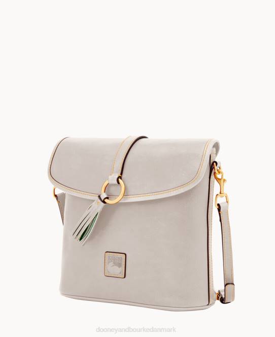 Dooney & Bourke florentinsk stor prikket crossbody JV0J2056 poser ecru