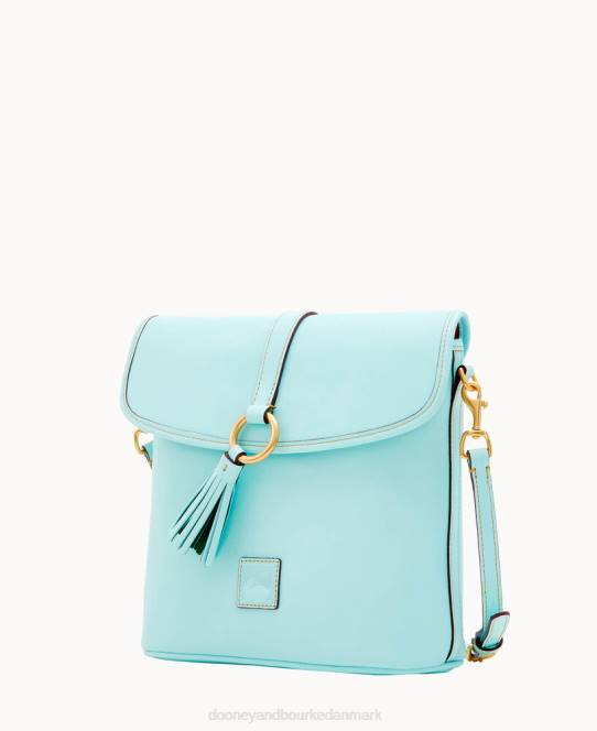 Dooney & Bourke florentinsk stor prikket crossbody JV0J2057 poser svag blå