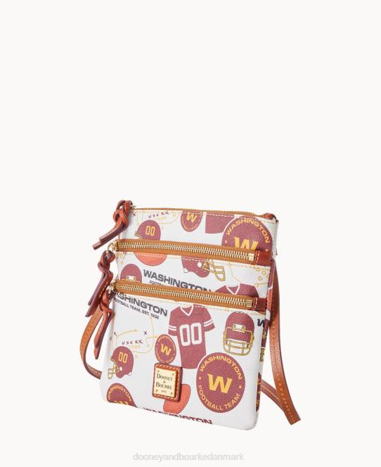Dooney & Bourke fodboldhold n s triple zip crossbody JV0J1720 poser washington