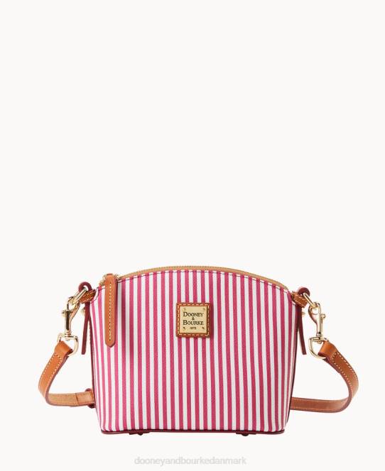 Dooney & Bourke havudsigt mini kuppel crossbody JV0J2368 poser fuchsia