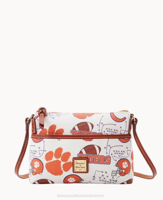 Dooney & Bourke kollegial ingefær crossbody JV0J2172 poser Clemson