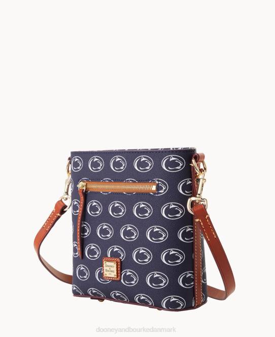 Dooney & Bourke kollegial lille crossbody med lynlås JV0J1955 poser penn stat