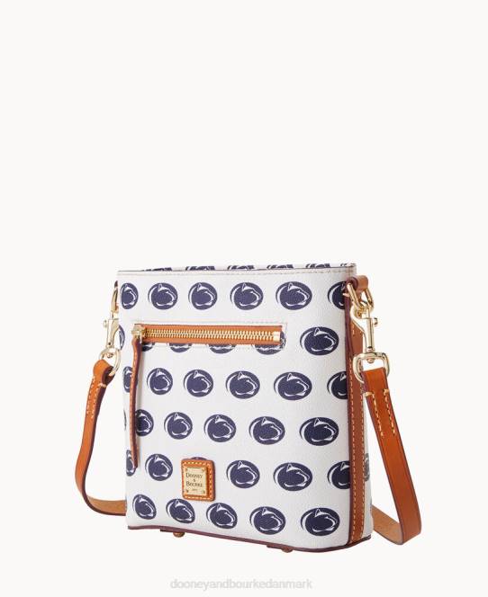 Dooney & Bourke kollegial lille crossbody med lynlås JV0J1956 poser penn stat