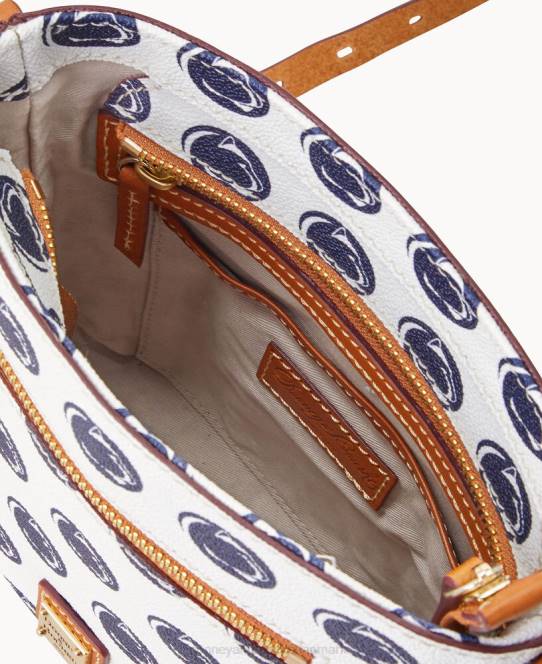 Dooney & Bourke kollegial lille crossbody med lynlås JV0J1956 poser penn stat