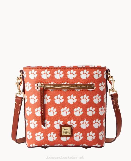 Dooney & Bourke kollegial lille crossbody med lynlås JV0J2004 poser Clemson