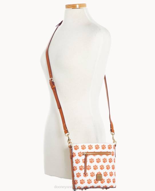 Dooney & Bourke kollegial lille crossbody med lynlås JV0J2005 poser Clemson
