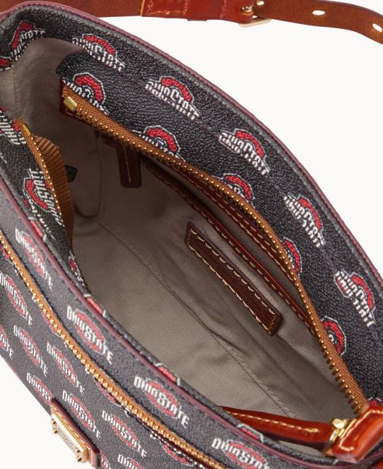 Dooney & Bourke kollegial lille crossbody med lynlås JV0J2087 poser ohio stat