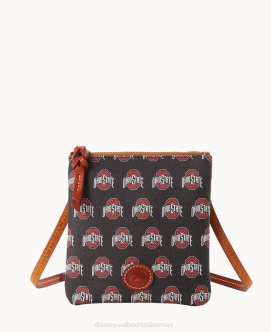 Dooney & Bourke kollegial lille nord syd top zip crossbody JV0J2705 poser ohio stat
