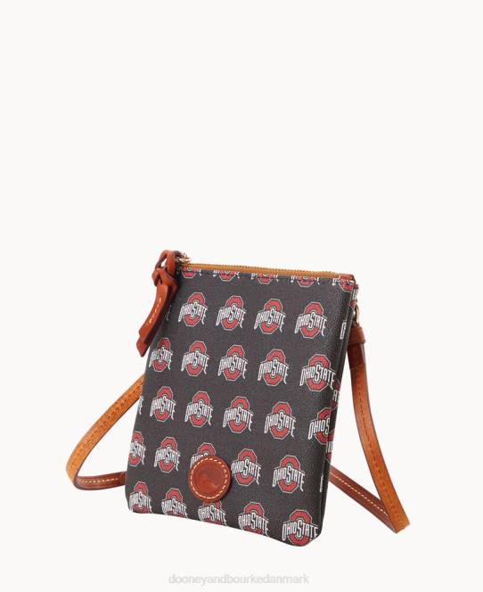 Dooney & Bourke kollegial lille nord syd top zip crossbody JV0J2705 poser ohio stat