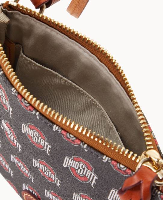 Dooney & Bourke kollegial lille nord syd top zip crossbody JV0J2705 poser ohio stat