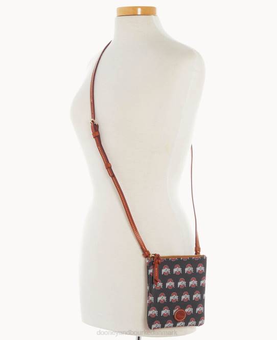 Dooney & Bourke kollegial lille nord syd top zip crossbody JV0J2705 poser ohio stat