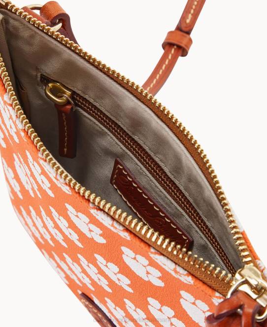 Dooney & Bourke kollegial nord syd top zip crossbody JV0J2731 poser Clemson