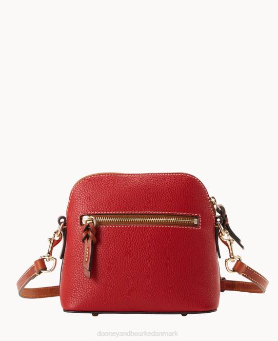 Dooney & Bourke kuplet crossbody med småsten JV0J2616 poser rød