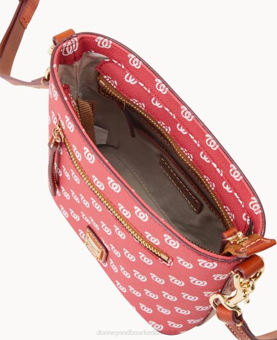 Dooney & Bourke mlb lille crossbody med lynlås JV0J1780 poser statsborgere