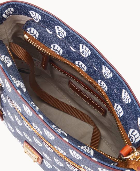 Dooney & Bourke mlb lille crossbody med lynlås JV0J1786 poser bryggere